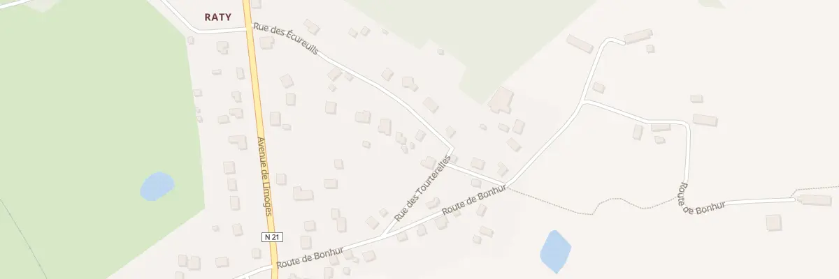 Plan du 1 Rue des Ecureuils à La Coquille