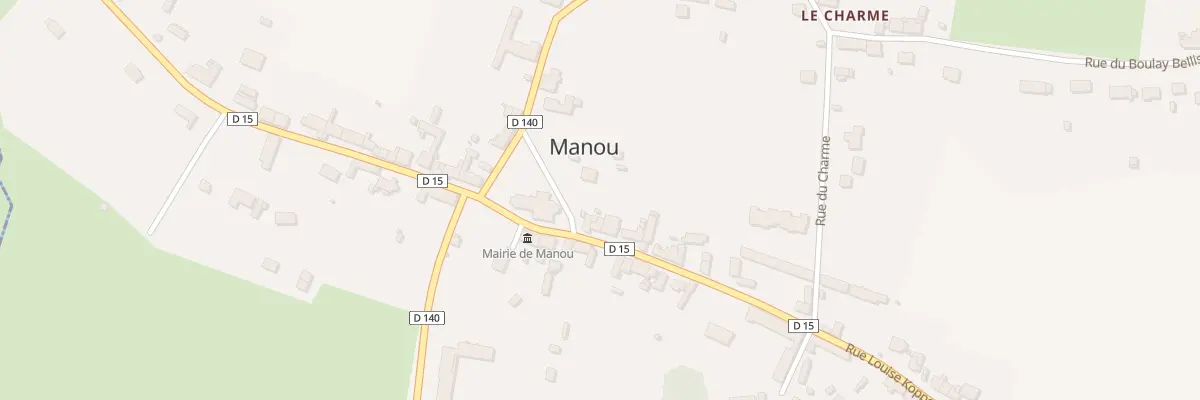 Plan du 1 Rue Louise Koppe à Manou