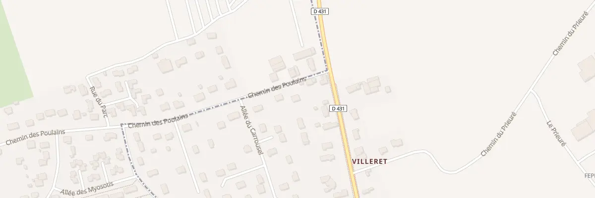 Plan du 3 Che des Poulains à Pocé-sur-Cisse