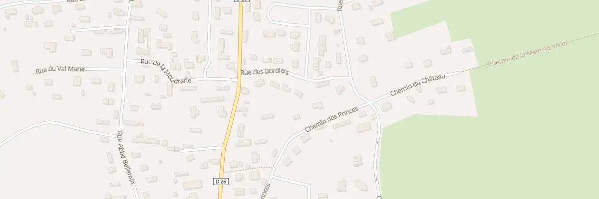 Plan du 8 Rue des Bordiers à La Saussaye