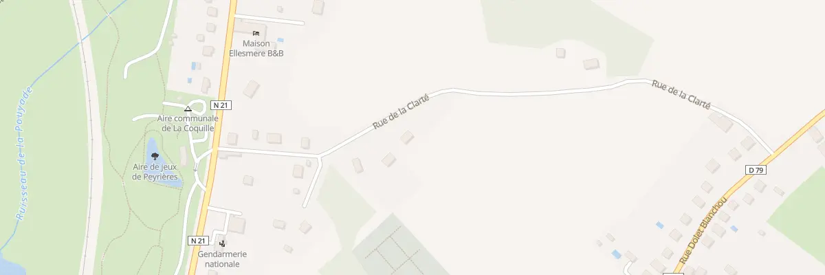 Plan du 26 Rue de la Clarté à La Coquille