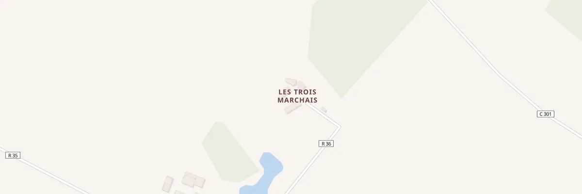 Plan du 204 Les Trois Marchais à Saint-Senoch