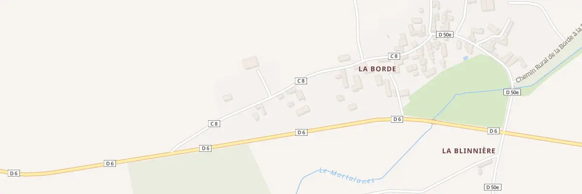 Plan du 5575 La Borde à Tournon-Saint-Martin