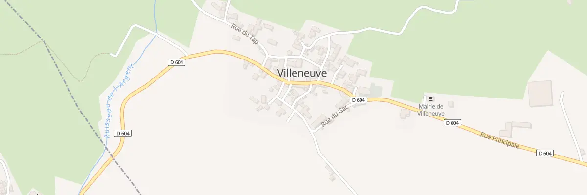 Plan du 18 Le Village à Villeneuve