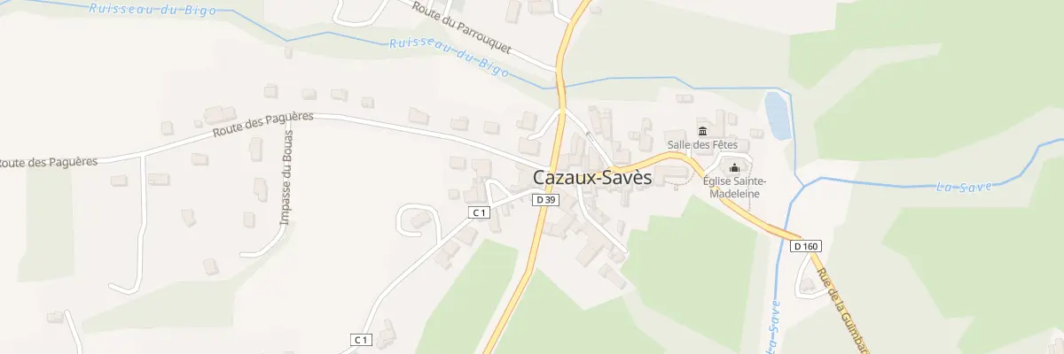 Plan du 18 Rte de l’Antin à Cazaux-Savès