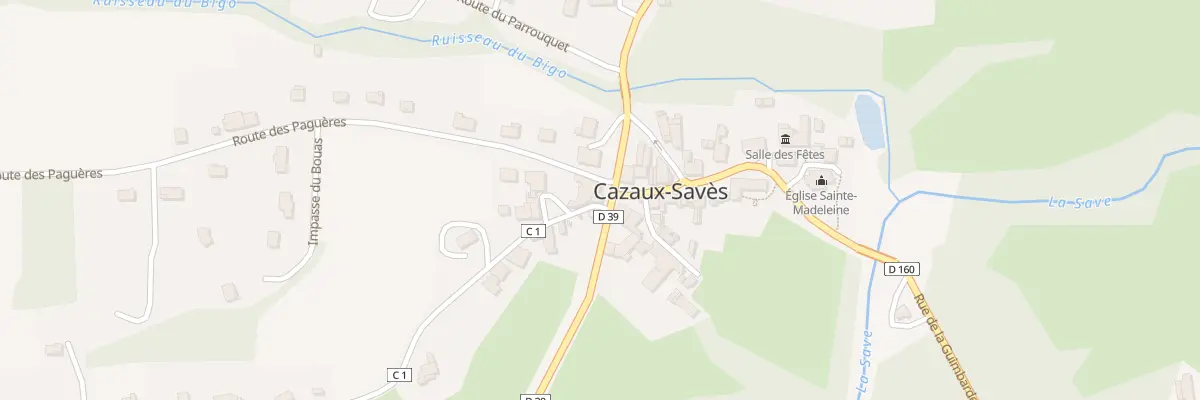 Plan du 5038 Le Village à Cazaux-Savès