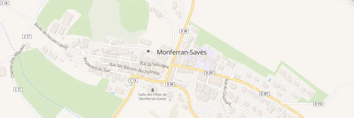 Plan du 4 Rte du Calvaire à Monferran-Savès