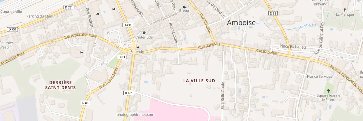 Plan du 18 Rue Rabelais à Amboise