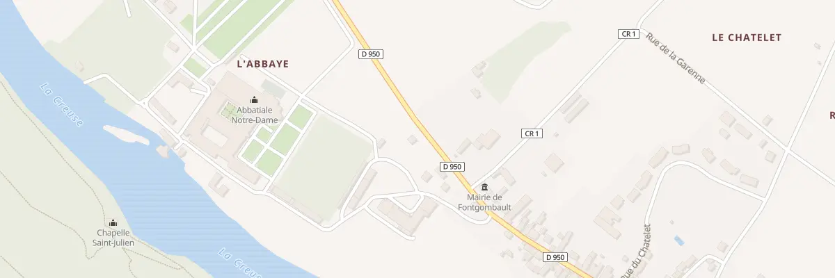 Plan du 57 Rue de l’Abbaye à Fontgombault