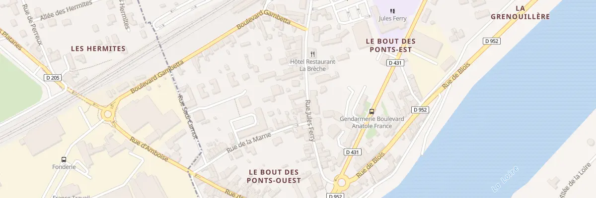 Plan du 23 Rue Jules Ferry à Amboise