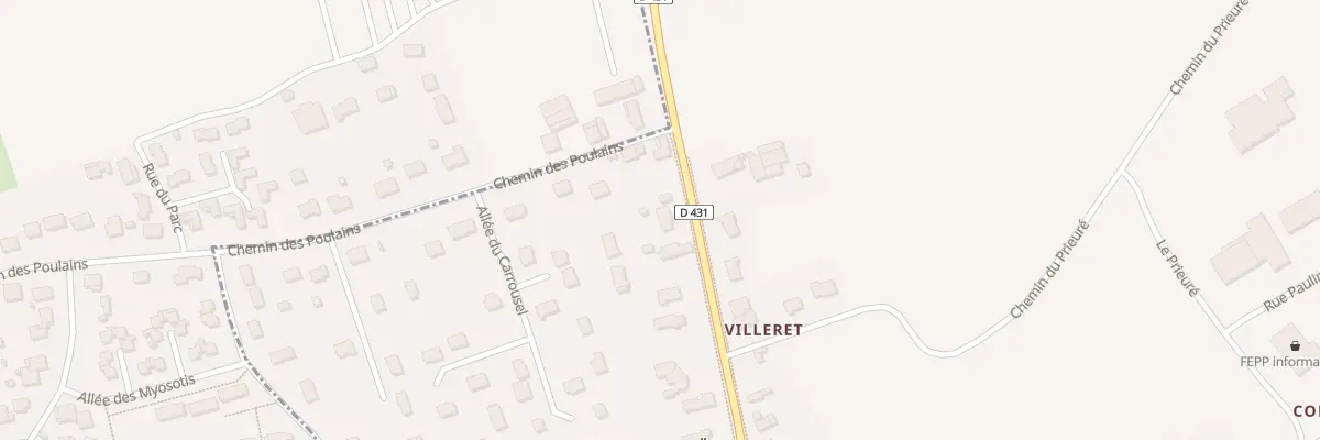 Plan du 2B Rte de la Gare à Pocé-sur-Cisse