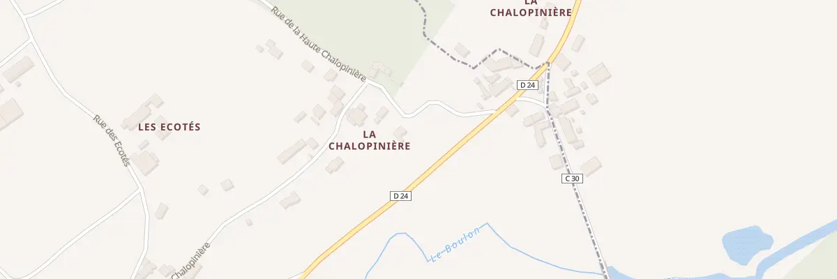 Plan du 25 Rue de la Chalopiniere à Mazangé