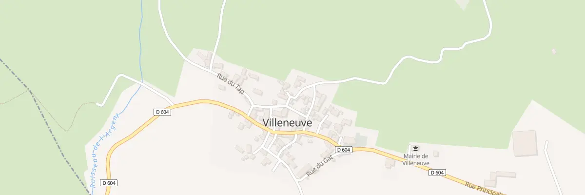 Plan du 56 Le Village à Villeneuve