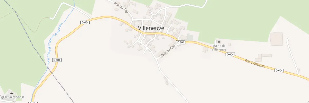 Plan du 12 Le Village à Villeneuve