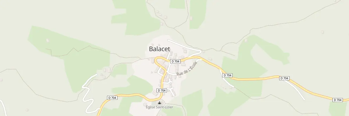Plan du 5039 Le Village à Balacet