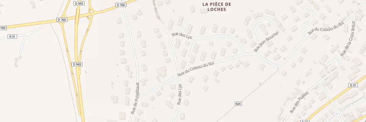 Plan du 25 Rue des Lys à Loches