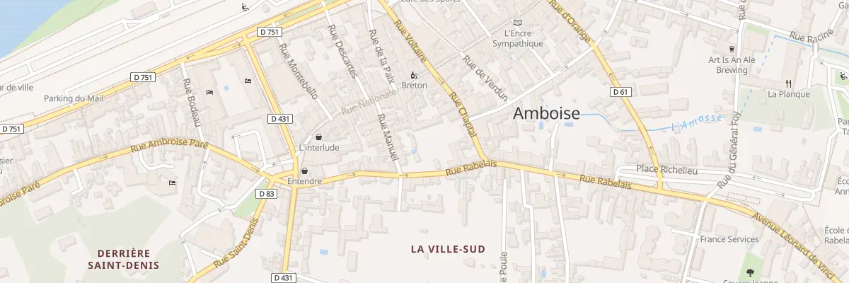 Plan du 13 Rue Rabelais à Amboise