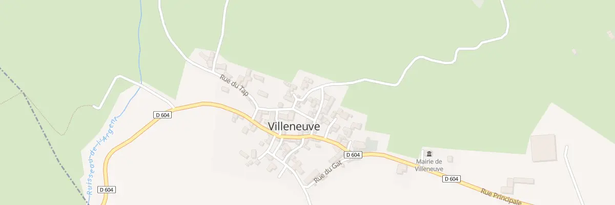 Plan du 2 Rue du Bayle à Villeneuve