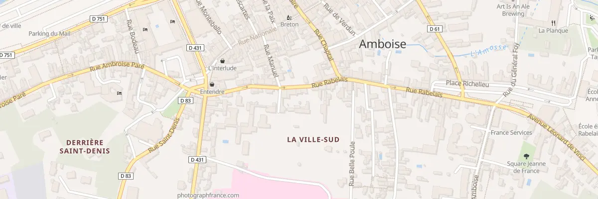 Plan du 24 Rue Rabelais à Amboise