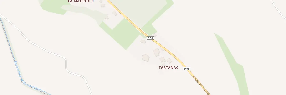 Plan du 33A Tartanac à Cazac