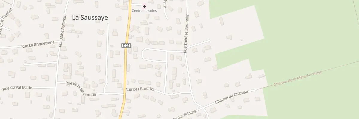 Plan du 1 Rue La Croix Saint Martin à La Saussaye