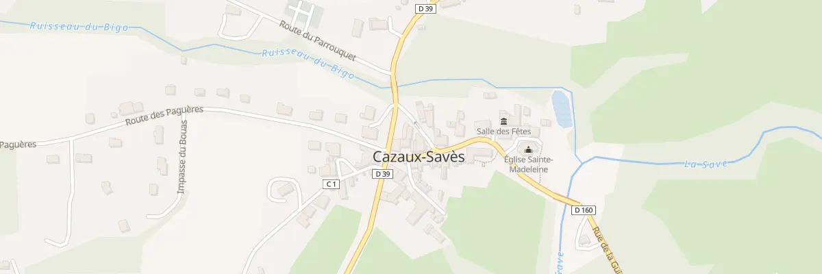 Plan du 5033 Le Village à Cazaux-Savès