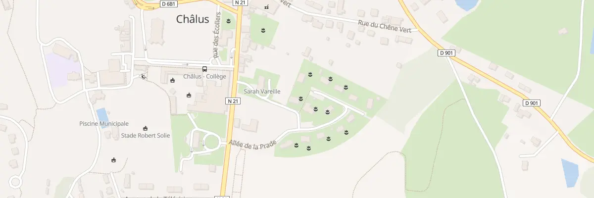 Plan du 5001A All de la Prade à Châlus