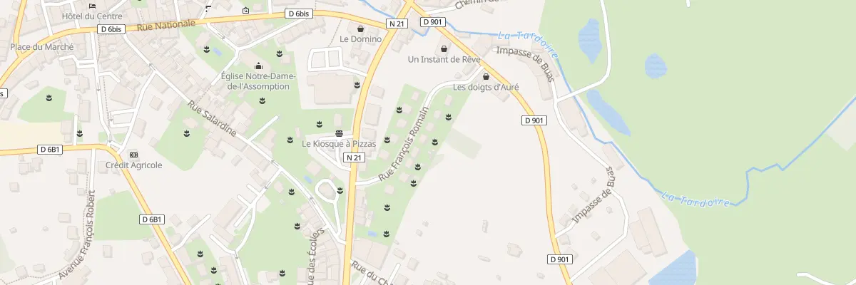 Plan du 9 Rue François Romain à Châlus