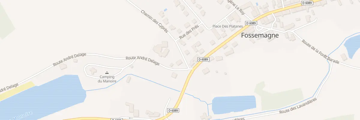 Plan du 30 Rte André Delage à Fossemagne