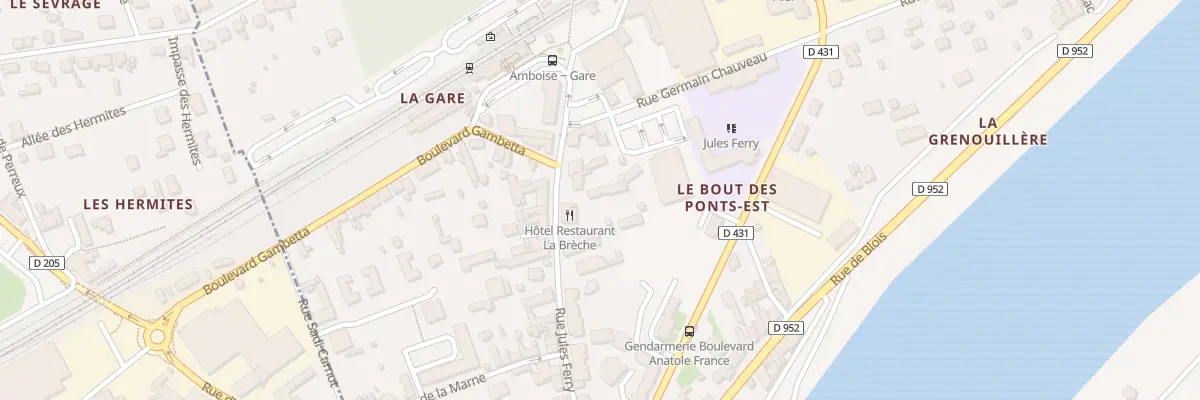 Plan du 28 Rue Jules Ferry à Amboise