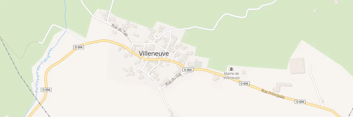 Plan du 5 Le Village à Villeneuve
