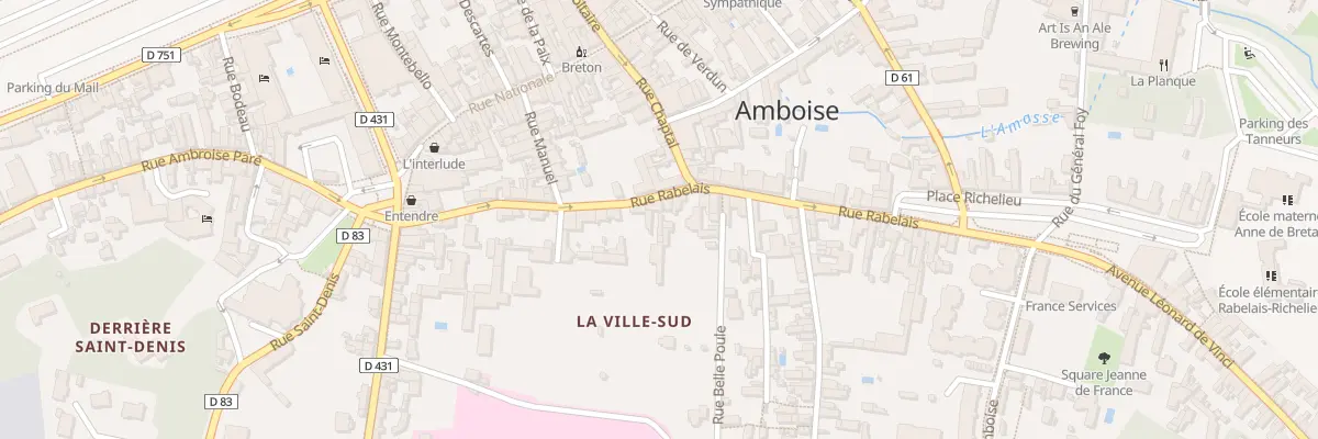 Plan du 32 Rue Rabelais à Amboise