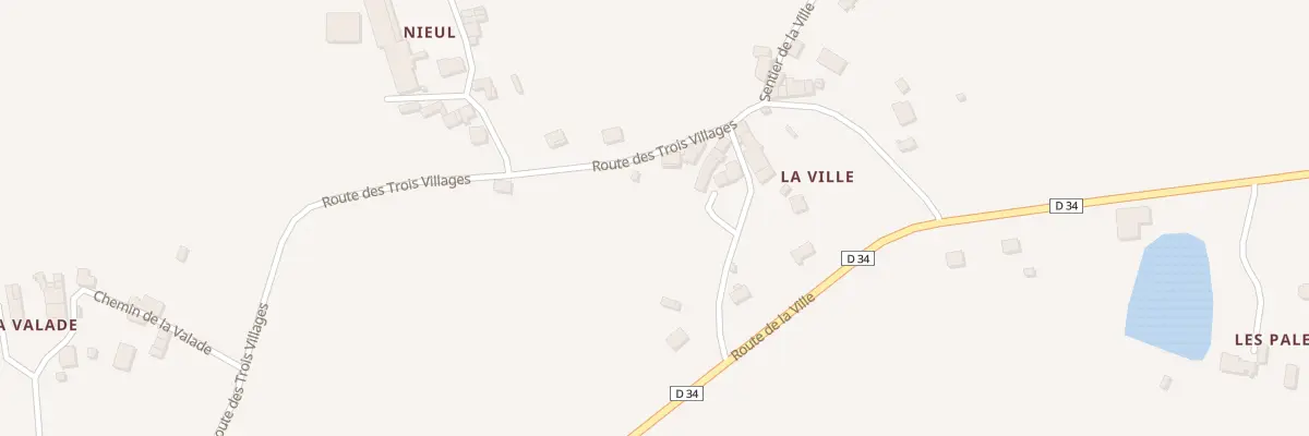 Plan du 36 Rte des Trois Villages à Saint-Laurent-sur-Gorre
