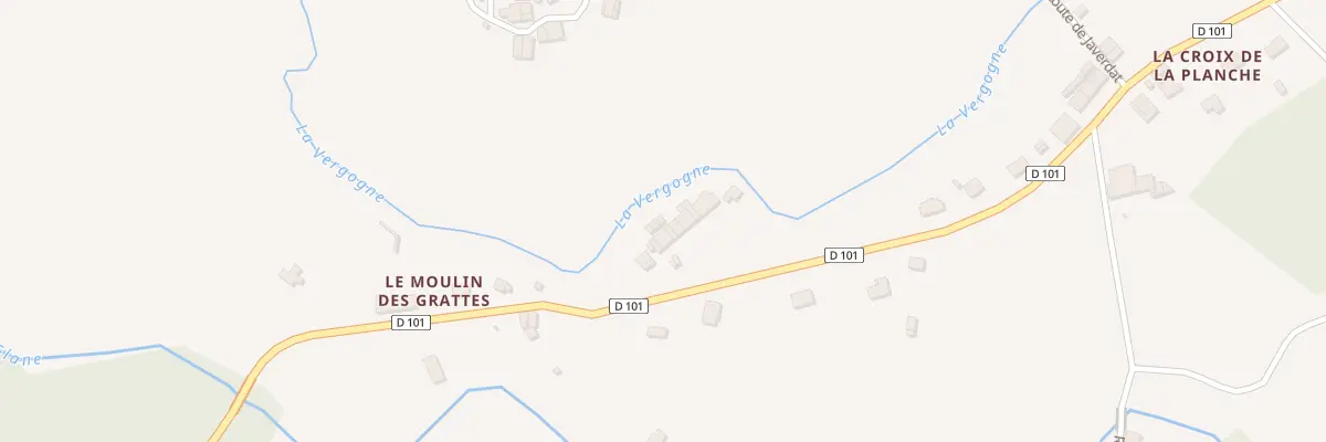Plan du 5509 Le Moulin des Grattes à Oradour-sur-Glane