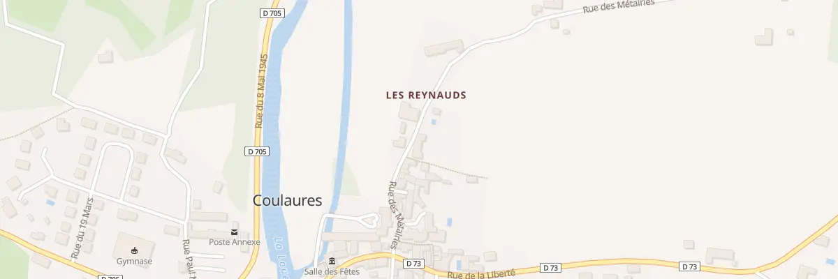 Plan du 24 Rue des Métairies à Coulaures