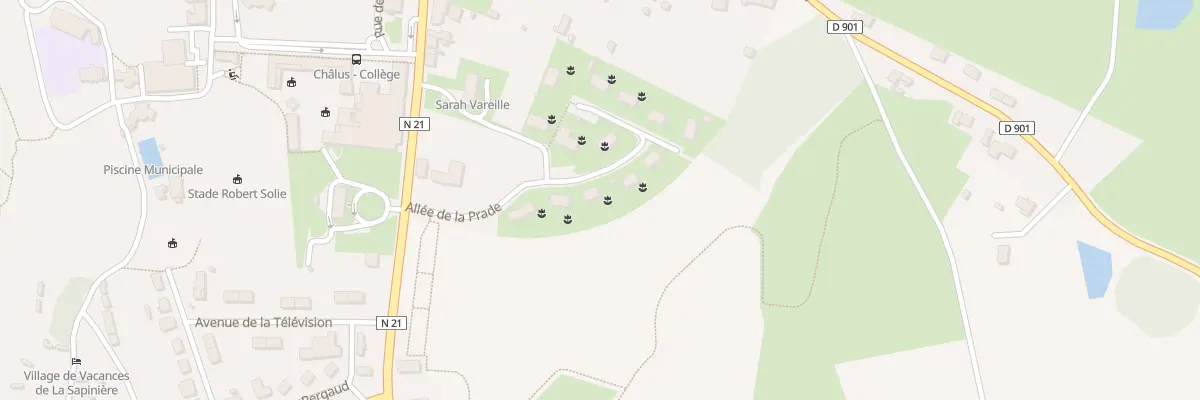 Plan du 3 All de la Prade à Châlus