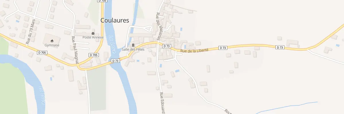 Plan du 4 Rte de la Doue à Coulaures