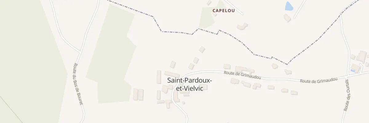 Plan du 666A Rte de Grimaudou à Saint-Pardoux-et-Vielvic