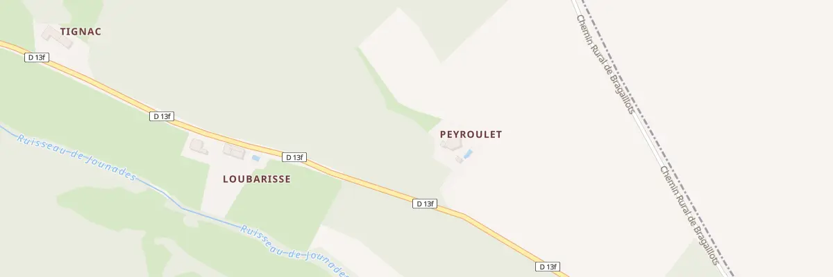 Plan du 49 Peyroulet à Marignac-Laspeyres