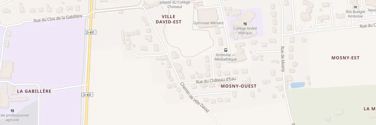 Plan du 159 Che de Ville David à Amboise