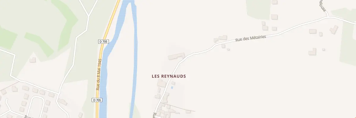 Plan du 7 Rue des Métairies à Coulaures