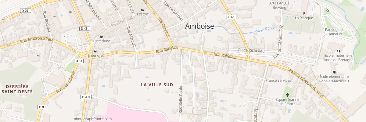Plan du 44 Rue Rabelais à Amboise