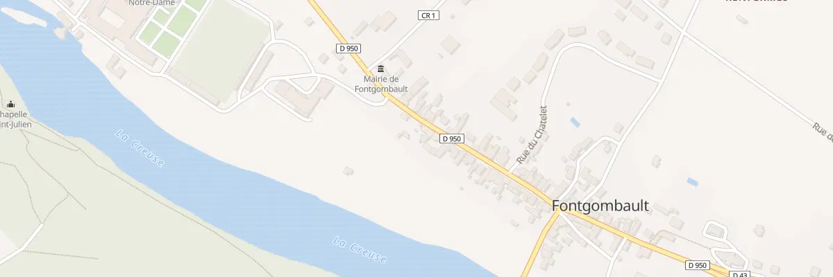 Plan du 41 Rue de l’Abbaye à Fontgombault