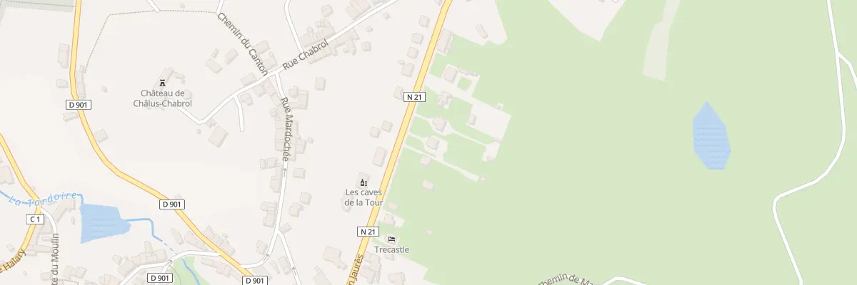 Plan du 28 Av Jean Jaurès à Châlus