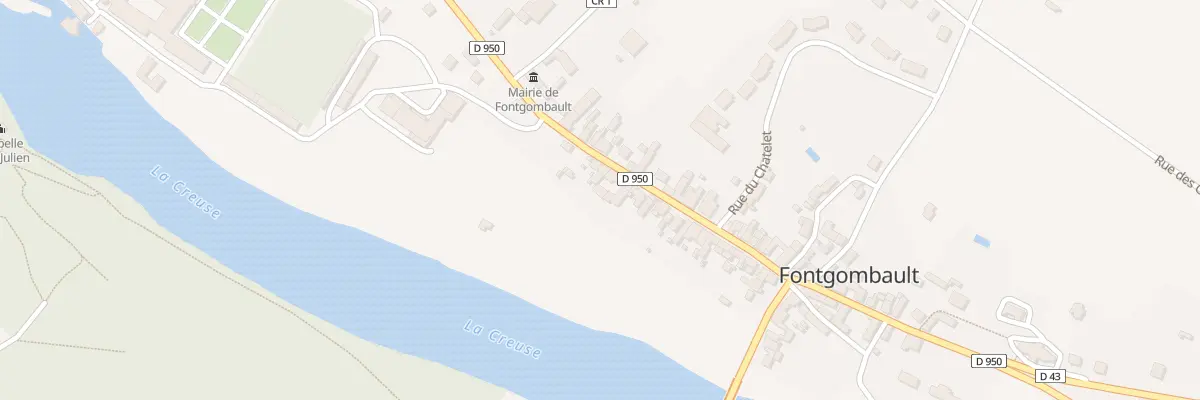 Plan du 33 Rue de l’Abbaye à Fontgombault