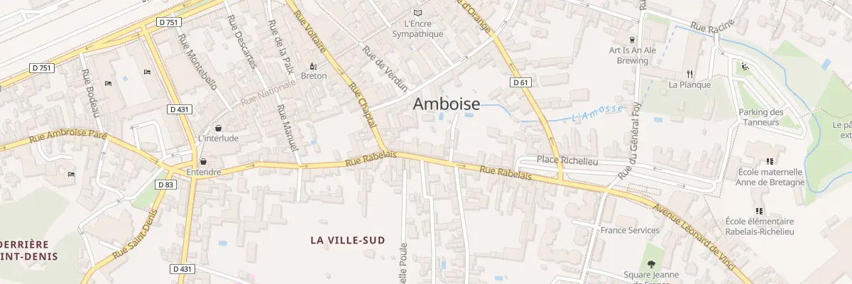 Plan du 23 Rue Rabelais à Amboise