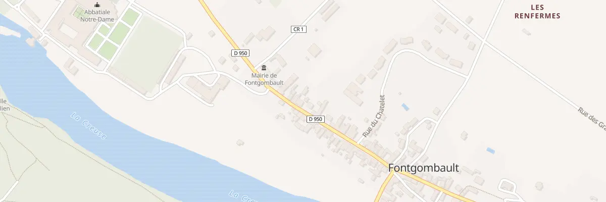 Plan du 28 Rue de l’Abbaye à Fontgombault