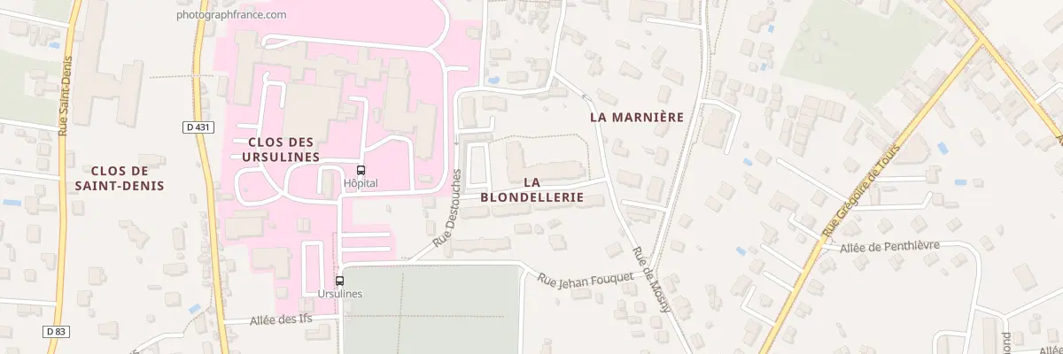 Plan du 12 Rue de Mosny à Amboise