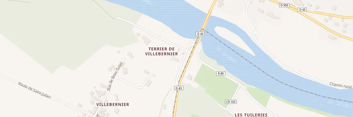 Plan du 1 Che des Coteaux à Fontgombault