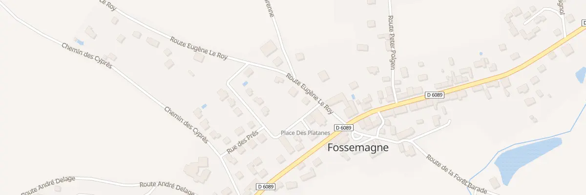 Plan du 107 Rte Eugène Le Roy à Fossemagne